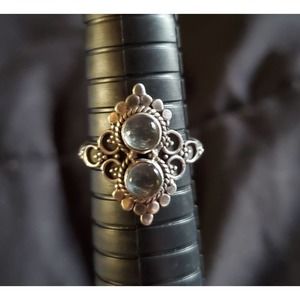 Reserved  Daydreamer sterling silver, auqa marine ring